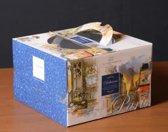 White cardboard Paper Boxes for Food