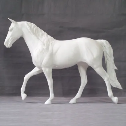 Hot sale life size white copper bronze standing horse statue sculpture for ornament