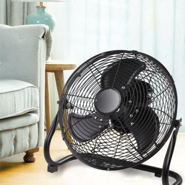 12 Inch Industrial Oscillating Metal Floor Fan with Brushless Motor