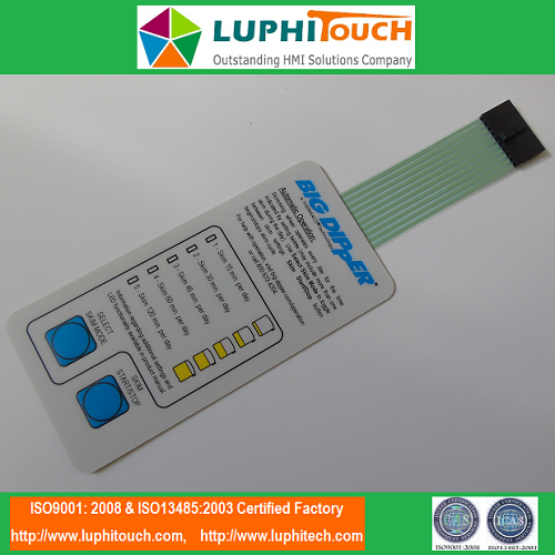Przyciski dotykowe Przełącznik membranowy podświetlenia LED