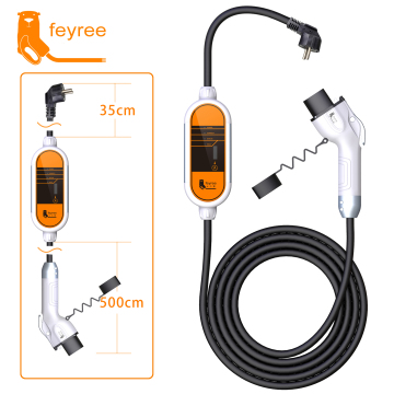 Feyree Mobile Portable 3.5kW EV Charger with AC Charge GB/T Connector and IP65 Enclosure Box