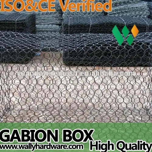 UPVC Coated Gabion Boxes 80 x 100mm