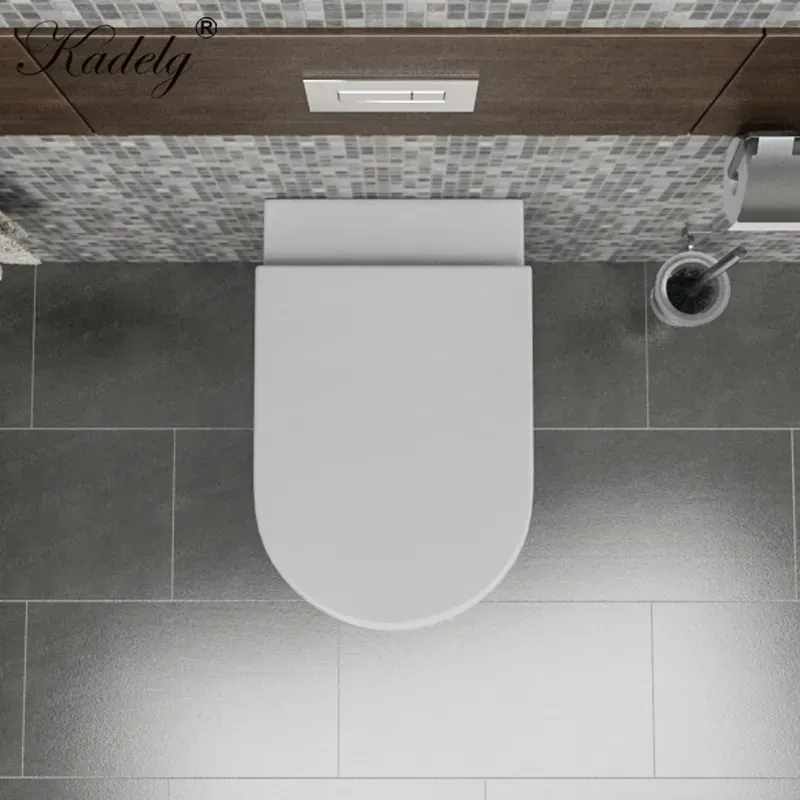CE Standard Wall Hung Ceramic Toilet Set Round Bathroom Toilet Sanitary Ware

**Title:** Wall-Hung Ceramic Toilet with CE Standard