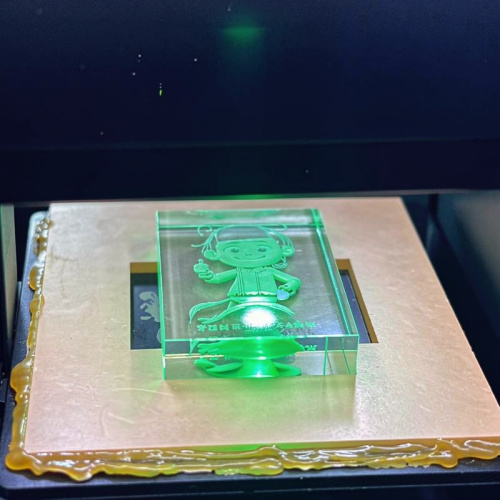 Закрытый зеленый лазерный гравировальный станок 150X200X100 мм