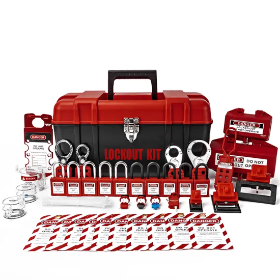 BOZZYS 39 Pack LOTO Set Industrial Lock Out Tag Out Kit Toolbox (BD-Z15)