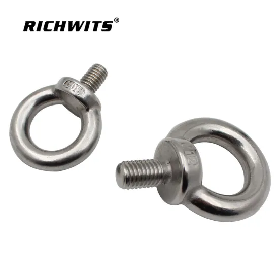 Heavy duty lifting screw eye bolts 304 /316 stainless steel DIN 580