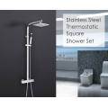 Stainless Steel Thermostatic Square Shower Set