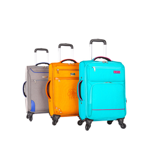 Custom design soft fabric cabin travel luggage