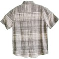 Men Casual Linen Cotton Y/d Short Sleeve Shirt