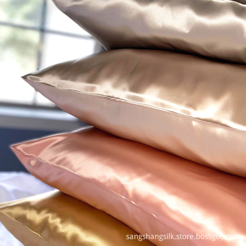 100% Mulberry Silk Pillow Case 19/22/25mm charmeuse customized oeko silk pillowcase 100% silk pillow cases