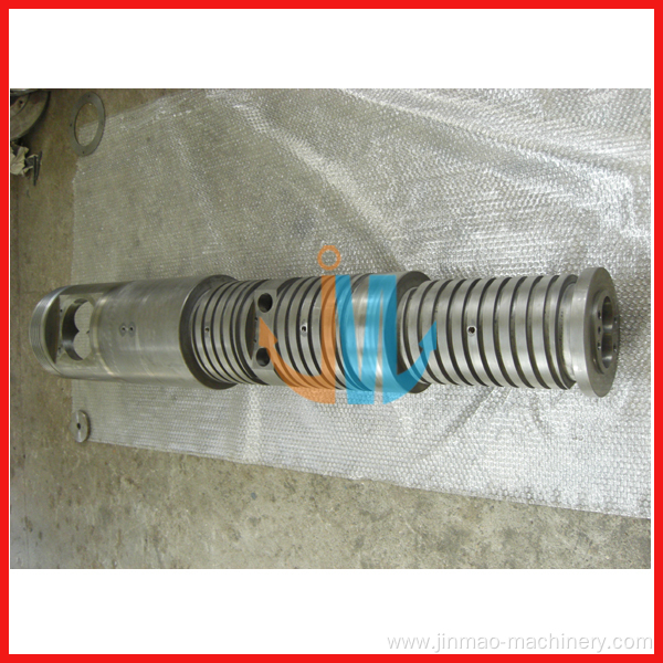 conical twin extruder screw and barrel for plastic extruder