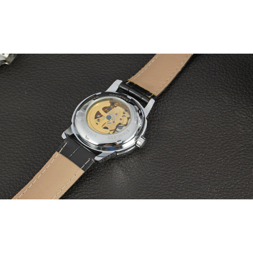 classical men leather band watch multi function watch