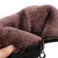 Waterproof cloth short boots with added velvet