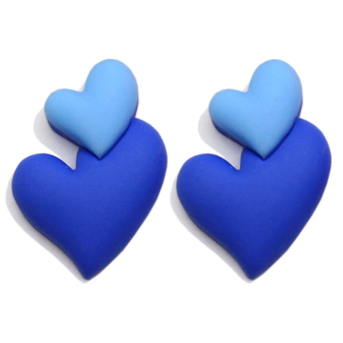 Colorful Resin  Double Hearts Flatback Cabochons  Diy Charms  Scrapbooking Phone Case Jewelry Making Accessory
