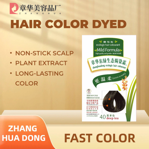 Creme de coloração de cabelo Zhang HuaDong Eco