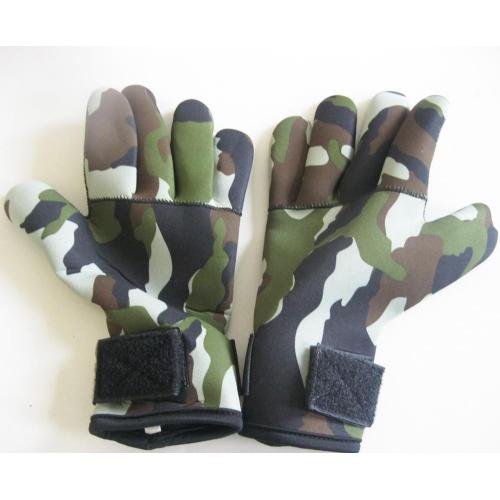 Camuflagem cega luva neoprene útil