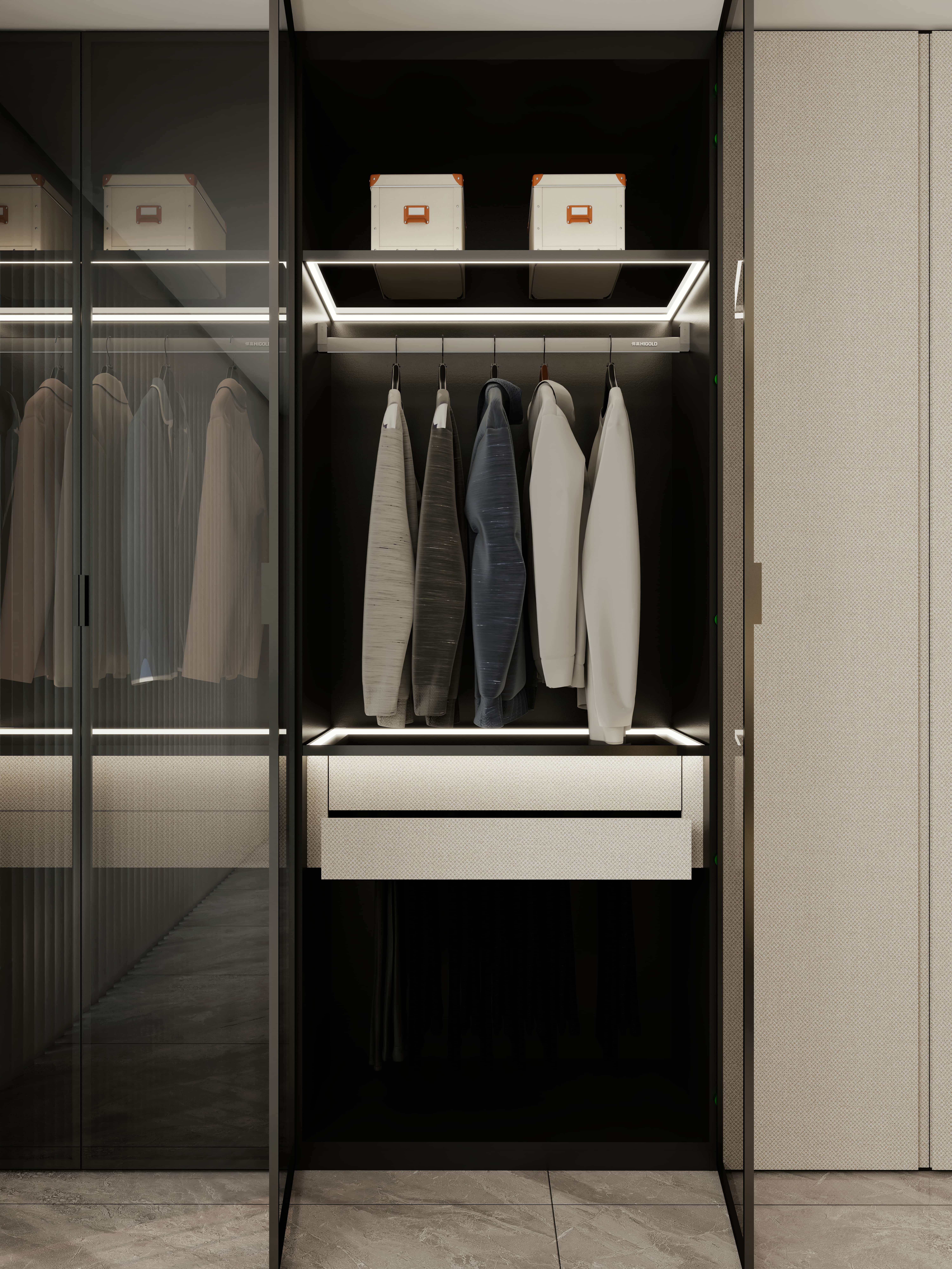 Barahton walk in closet customization