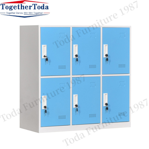 6 metal lockers for school classrooms and kindergartens