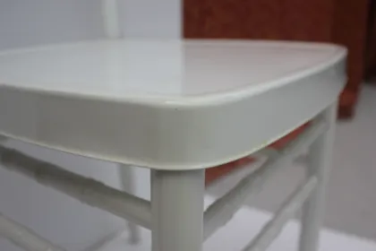 White Wedding Stackable Iron Tiffany Gold Metal Chiavari Chair