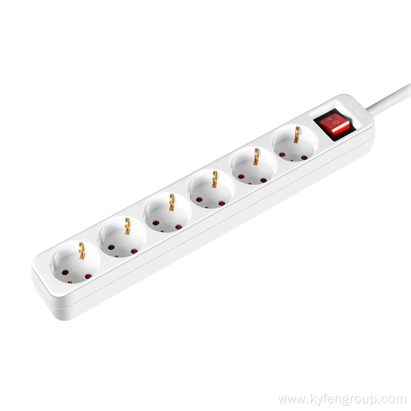 6-Outlet Power Strip With Light Switch