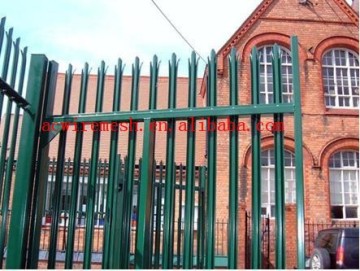 Good quality hot dipped galvanized palisade fencing / Backyard Fence panel for sale