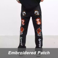 Pantalones de mezclilla para hombres del logotipo de patrones personalizados