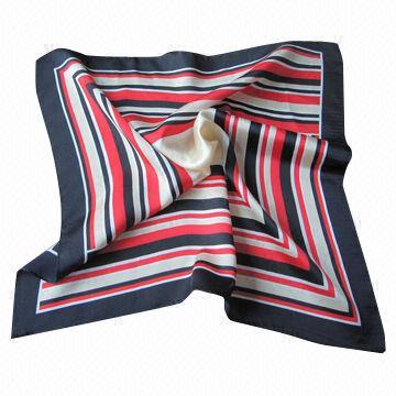 Silk Printed Scarf With 12m/m Silk Twill Fashion Design, OEM Orders are Welcome
