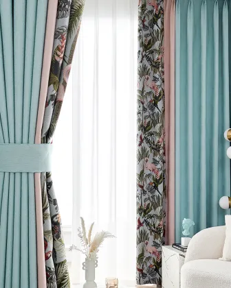 Simple stitching thickened curtains