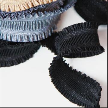 Lace Trimming Pleated ruffle Elastic For Garment