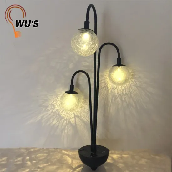 Professional manufacture decoration glass light solar garden lights outdoor