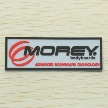 White Rectangular PVC Label Patch (PVC04)
