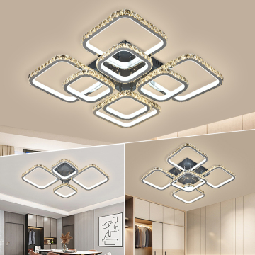 Modern Acrylic LED Circle Ring Ceiling Lamp