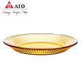 ATO Amber Color Kitchen Glass Bowl Plate