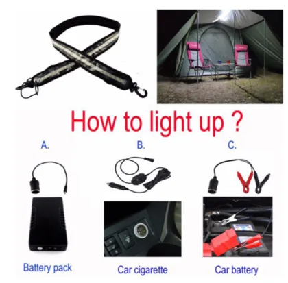 DCV/12V LED Camping Strip Lights Waterproof Outdoor