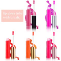 Contenedores de brillo de labios vacíos tubos de brillo de labios rosa