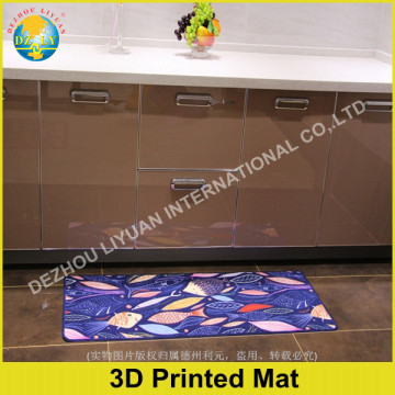 High definition 3D printed kitchen anti-slip Floor Mat