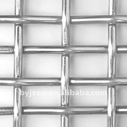 White Mild Steel Crimped Wire Mesh