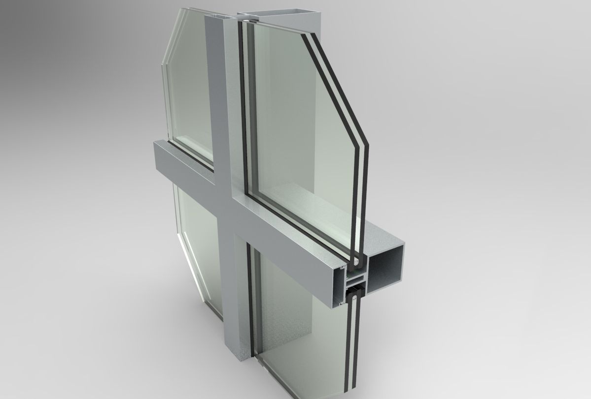 aluminum frame curtain wall-3