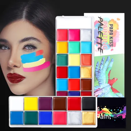 Colors Painting Palette Makeup Face and Body Painting Kit for Halloween Cosplay Party