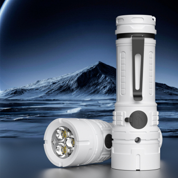 USB Rechargeable LED Mini Flashlight - Durable ABS Body for Tactical Camping Emergency