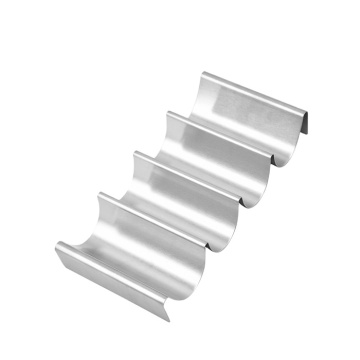 Wave Shape Stainless Steel Taco Shell Holder Stand Plate Rack Party Serving Tray