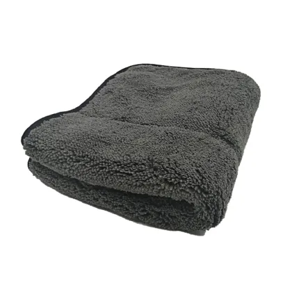 Yellow Black Car Cleaning Wash Polish Microfiber Towel