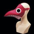 Máscara de couro com bico de pássaro Plague Doctor