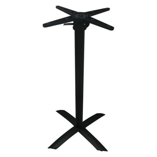 Black Folding Big Four Feet Aluminum Table Base for bar