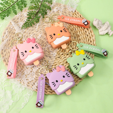 Cute Kawaii Ice Coin Purse Keychain - Mini Storage Bag Gift for Children