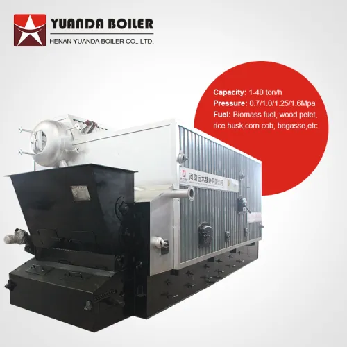 Industrial Wood Biomass Rice Husk Fired Steam Boiler, High Quality ...