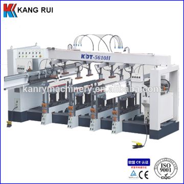 Six head wood drilling and six line boring machine