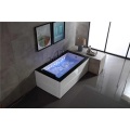 Benefits Of Leg Massage 3-side Waterfall Massage Bathtub with Colorful Lights