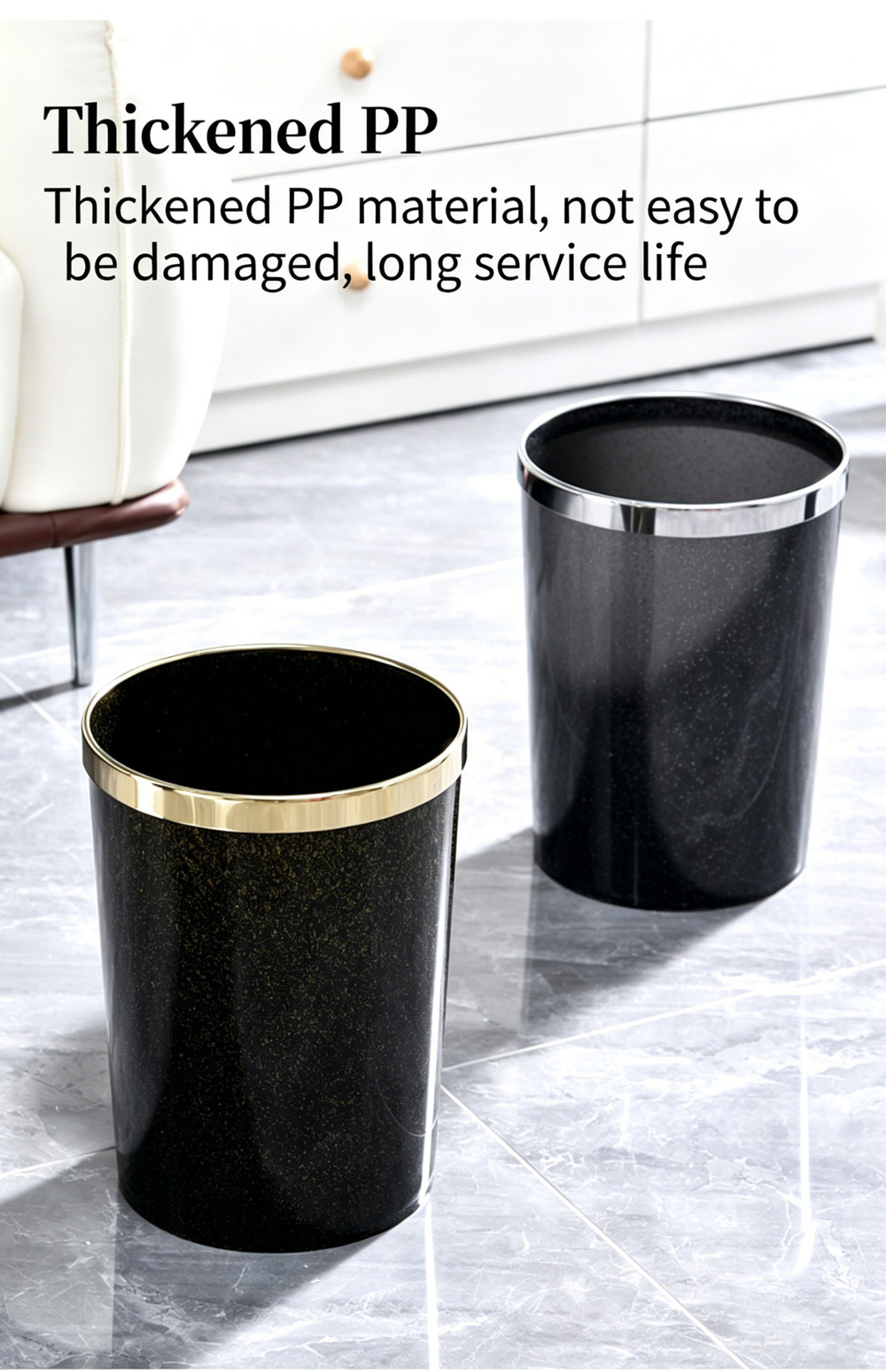 Trash Can with Ring Lid 9