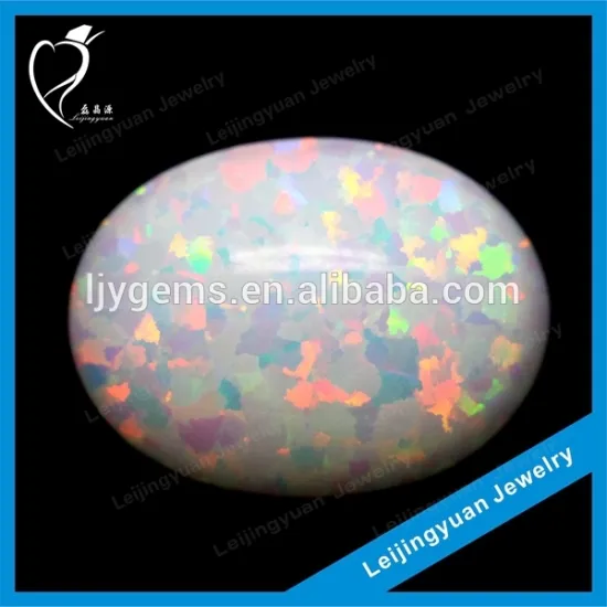 Factory oval shape white opal stone price